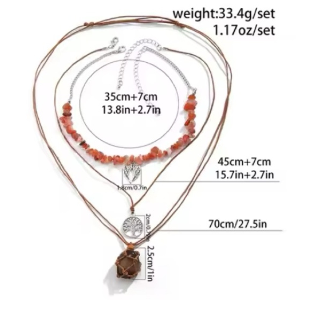 Bohemian Style - Tree Of Life Multilayer Pendant … - image 6